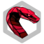 GreyHexagon-RedSnake-64×64